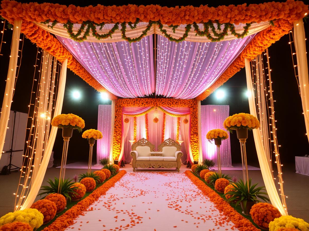 Celebration Hall set up for a celebration